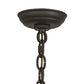 Meyda Lighting Barrel Stave 8" LED Natural Wood & Oil Rubbed Bronze Pendant Light