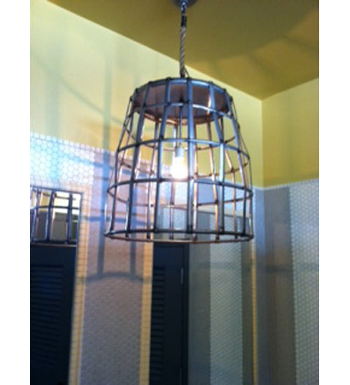 Meyda Lighting Basket 22" Steel Pendant Light