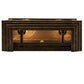 Meyda Lighting Bastille 10" 2-Light Golden Bronze Wall Sconce With Clear Seeded Shade Glass