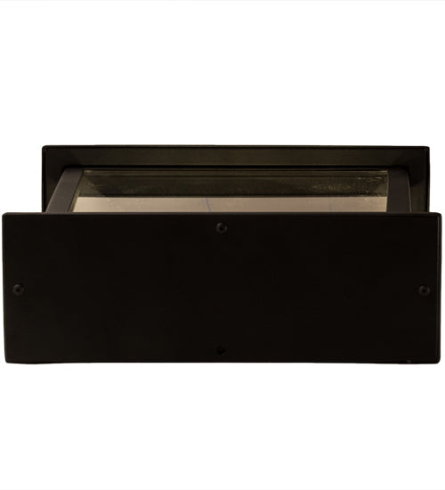 Meyda Lighting Bastille 15" 3-Light Solar Black Wall Sconces With Clear Crystal Idalight Shade Glass