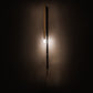 Meyda Lighting Bastone 2" Flat Black & Natural Brass Wall Sconce With White Contrail Mist Idalight Shade