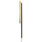 Meyda Lighting Bastone 2" Flat Black & Natural Brass Wall Sconce With White Contrail Mist Idalight Shade