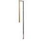 Meyda Lighting Bastone 2" Flat Black & Natural Brass Wall Sconce With White Contrail Mist Idalight Shade