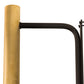 Meyda Lighting Bastone 2" Flat Black & Natural Brass Wall Sconce With White Contrail Mist Idalight Shade