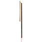 Meyda Lighting Bastone 2" Flat Black & Natural Brass Wall Sconce With White Contrail Mist Idalight Shade