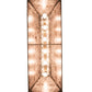Meyda Lighting Battling Bucks 48" 6-Light Antique Copper Island Pendant Light With Silver Mica Shade Glass