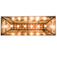 Meyda Lighting Battling Bucks 48" 6-Light Rust Island Pendant Light With Silver Mica Shade Glass
