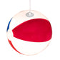 Meyda Lighting Beach Ball 12" White Pendant Light With Multi-Colored Shade