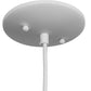 Meyda Lighting Beach Ball 18" White Pendant Light With Multi-Colored Shade