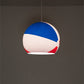 Meyda Lighting Beach Ball 18" White Pendant Light With Multi-Colored Shade