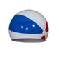 Meyda Lighting Beach Ball 24" White Pendant Light With Multi-Colored Shade