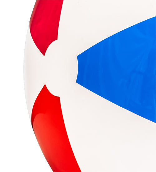 Meyda Lighting Beach Ball 24" White Pendant Light With Multi-Colored Shade