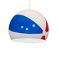 Meyda Lighting Beach Ball 24" White Pendant Light With Multi-Colored Shade