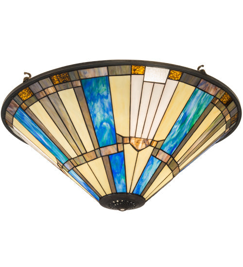 Meyda Lighting Beachfront 25" Multi-Colored Shade Glass