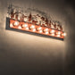 Meyda Lighting Bear Family 42" 8-Light Rust Vanity Light