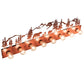 Meyda Lighting Bear Family 42" 8-Light Rust Vanity Light