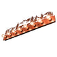 Meyda Lighting Bear Family 42" 8-Light Rust Vanity Light