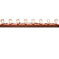 Meyda Lighting Bear Family 42" 8-Light Rust Vanity Light