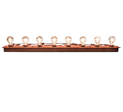 Meyda Lighting Bear Family 42" 8-Light Rust Vanity Light