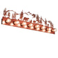 Meyda Lighting Bear Family 42" 8-Light Rust Vanity Light