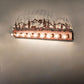 Meyda Lighting Bear Family 48" 9-Light Rust Vanity Light