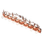 Meyda Lighting Bear Family 48" 9-Light Rust Vanity Light