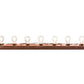 Meyda Lighting Bear Family 48" 9-Light Rust Vanity Light