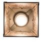 Meyda Lighting Bear at Dawn 10" Oil Rubbed Bronze Mini Pendant Light With Silver Mica Shade Glass