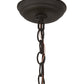 Meyda Lighting Bear at Dawn 10" Oil Rubbed Bronze Mini Pendant Light With Silver Mica Shade Glass