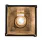 Meyda Lighting Bear at Dawn 10" Old Wrought Iron Mini Pendant Light With Clear Seeded Shade Glass