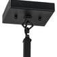 Meyda Lighting Bear at Dawn 10" Textured Black Mini Pendant Light With Amber Mica Shade Glass