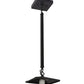 Meyda Lighting Bear at Dawn 10" Textured Black Mini Pendant Light With Amber Mica Shade Glass