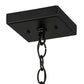 Meyda Lighting Bear at Dawn 10" Textured Black Mini Pendant Light With Beige Art Shade Glass
