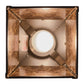 Meyda Lighting Bear at Dawn 11" Timeless Bronze Mini Pendant Light With Amber Mica Shade Glass