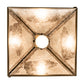 Meyda Lighting Bear at Dawn 16" Antique Copper Pendant Light With Silver Mica Shade Glass