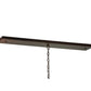 Meyda Lighting Bear at Dawn 16"Sq 2-Light Cafe Noir Pendant Light With Silver Mica Shade Glass