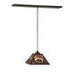 Meyda Lighting Bear at Dawn 16"Sq 2-Light Cafe Noir Pendant Light With Silver Mica Shade Glass