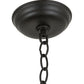 Meyda Lighting Bear at Dawn 185546 22" 2-Light Textured Black Pendant Light With Amber Mica Shade Glass