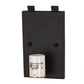 Meyda Lighting Bear at Dawn 212506 8" Textured Black Right Wall Sconce With Amber Mica Shade Glass