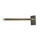 Meyda Lighting Bear at Dawn 23" 2-Light Antique Copper Hanging Wall Sconce With Silver Mica Shade Glass