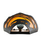 Meyda Lighting Bear at Dawn 9" Textured Black Wall Sconce With Amber Mica Shade Glass