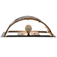 Meyda Lighting Bear at Lake 12" Timeless Bronze Wall Sconce With Honey Art Shade