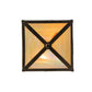 Meyda Lighting Bear at Lake 15" 2-Light Antique Copper Flush Mount Light With Beige Iridescent Shade Glass