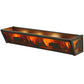 Meyda Lighting Bear at Lake 24" 4-Light Timeless Bronze Vanity Light With Amber Mica Shade Glass