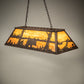 Meyda Lighting Bear at Lake 48" 6-Light Baroque Island Pendant Light With Ambra Siena Idalight Shade