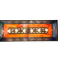Meyda Lighting Bear at Lake 48" 6-Light Timeless Bronze Island Pendant Light With Orange & Blue Green Shade Glass