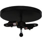 Meyda Lighting Bear on the Loose 16" 2-Light Textured Black Flush Mount Light With Beige Tawnyrock Idalight Shade Glass