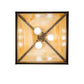 Meyda Lighting Bear on the Loose 23" 3-Light Craftsman Brown Pendant Light With Beige Iridescent Art Shade Glass