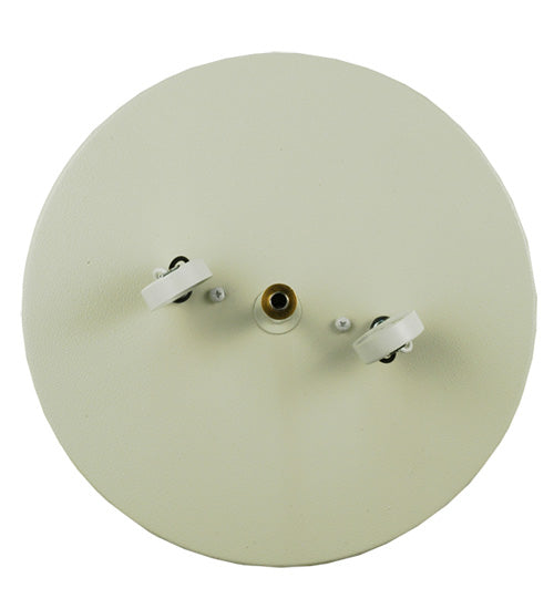 Meyda Lighting Bear on the Loose 243087 22" 3-Light Textured Black Flush Mount Light With Silver Mica Shade Glass
