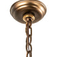 Meyda Lighting Bears to Chairs 8" Dark Burnished Antique Copper Personalized Pendant Light With Amber Mica Shade Glass